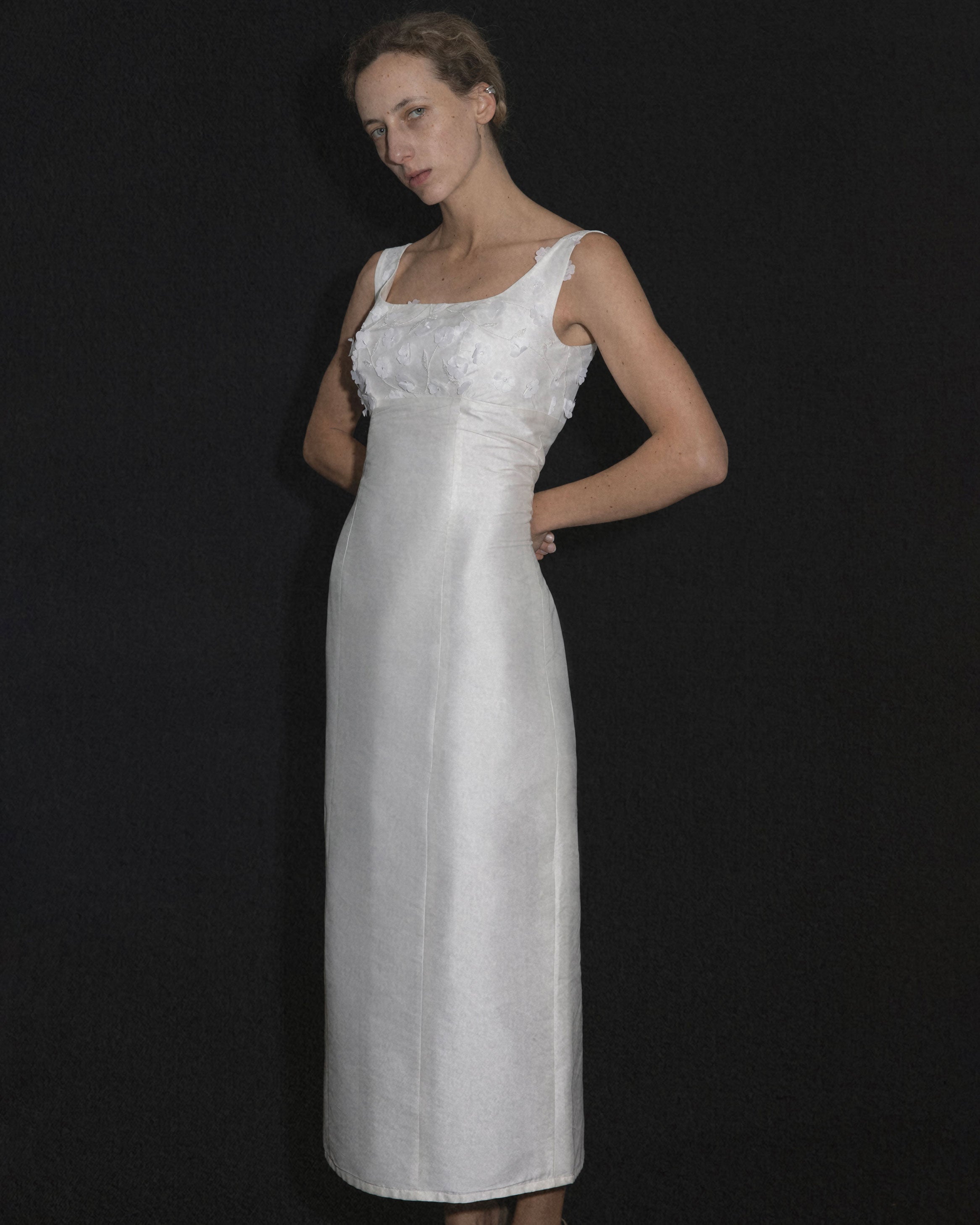 allegra satin maxi dress Allegra Maxi Dress Champagne